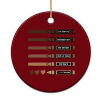 Melanin Black Teacher Ceramic Ornament We Can Be Different On The Outside But We Have The Same Heart Inside
