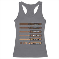 Melanin Black Teacher Racerback Tank Top We Can Be Different On The Outside But We Have The Same Heart Inside