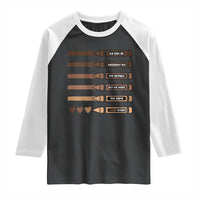 Melanin Black Teacher Raglan Shirt We Can Be Different On The Outside But We Have The Same Heart Inside