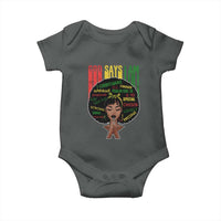Proud Black African American Baby Onesie God Says I Am Black History Month Afro Girl