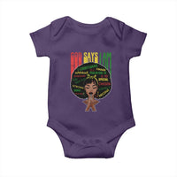 Proud Black African American Baby Onesie God Says I Am Black History Month Afro Girl