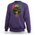 Proud Black African American Sweatshirt God Says I Am Black History Month Afro Girl