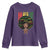 Proud Black African American Youth Sweatshirt God Says I Am Black History Month Afro Girl
