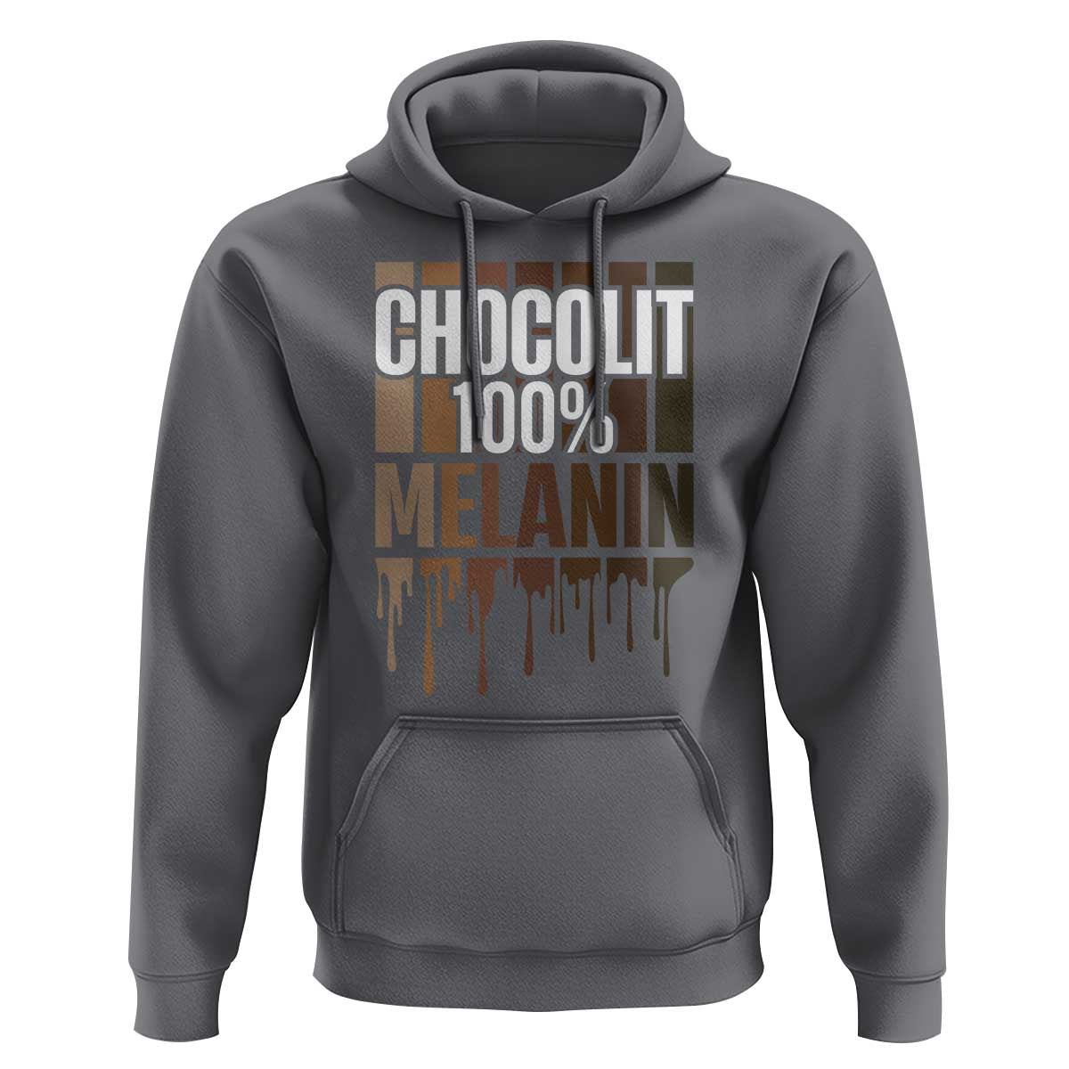 Funny Chocolit 100% Hoodie African American Melanin Black Pride
