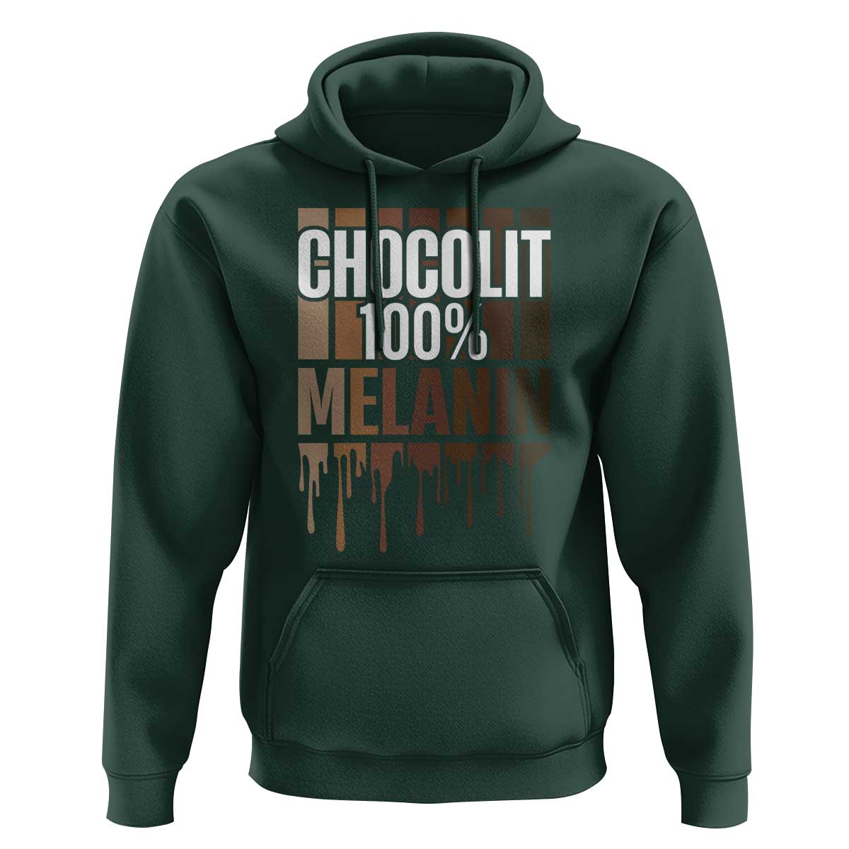 Funny Chocolit 100% Hoodie African American Melanin Black Pride