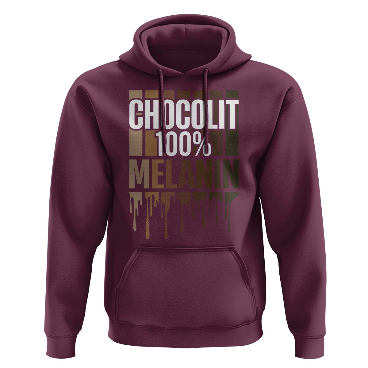 Funny Chocolit 100% Hoodie African American Melanin Black Pride