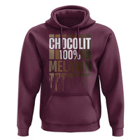 Funny Chocolit 100% Hoodie African American Melanin Black Pride