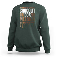 Funny Chocolit 100% Sweatshirt African American Melanin Black Pride