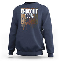 Funny Chocolit 100% Sweatshirt African American Melanin Black Pride