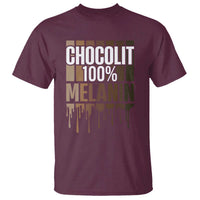 Funny Chocolit 100% T Shirt African American Melanin Black Pride