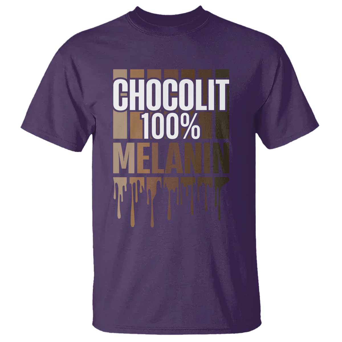 Funny Chocolit 100% T Shirt African American Melanin Black Pride