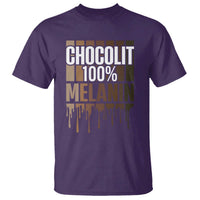 Funny Chocolit 100% T Shirt African American Melanin Black Pride