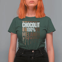 Funny Chocolit 100% T Shirt For Women African American Melanin Black Pride