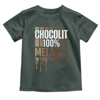 Funny Chocolit 100% Toddler T Shirt African American Melanin Black Pride