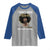 Proud Black African American Raglan Shirt I Don't Have Attitude I've Got A Personality Glitter Print