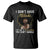 Proud Black African American T Shirt I Don't Have Attitude I've Got A Personality Glitter Print