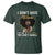 Proud Black African American T Shirt I Don't Have Attitude I've Got A Personality Glitter Print