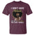 Proud Black African American T Shirt I Don't Have Attitude I've Got A Personality Glitter Print