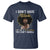 Proud Black African American T Shirt I Don't Have Attitude I've Got A Personality Glitter Print