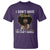 Proud Black African American T Shirt I Don't Have Attitude I've Got A Personality Glitter Print