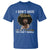 Proud Black African American T Shirt I Don't Have Attitude I've Got A Personality Glitter Print