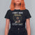 Proud Black African American T Shirt For Women I Don't Have Attitude I've Got A Personality Glitter Print