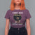 Proud Black African American T Shirt For Women I Don't Have Attitude I've Got A Personality Glitter Print