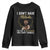 Proud Black African American Youth Sweatshirt I Don't Have Attitude I've Got A Personality Glitter Print