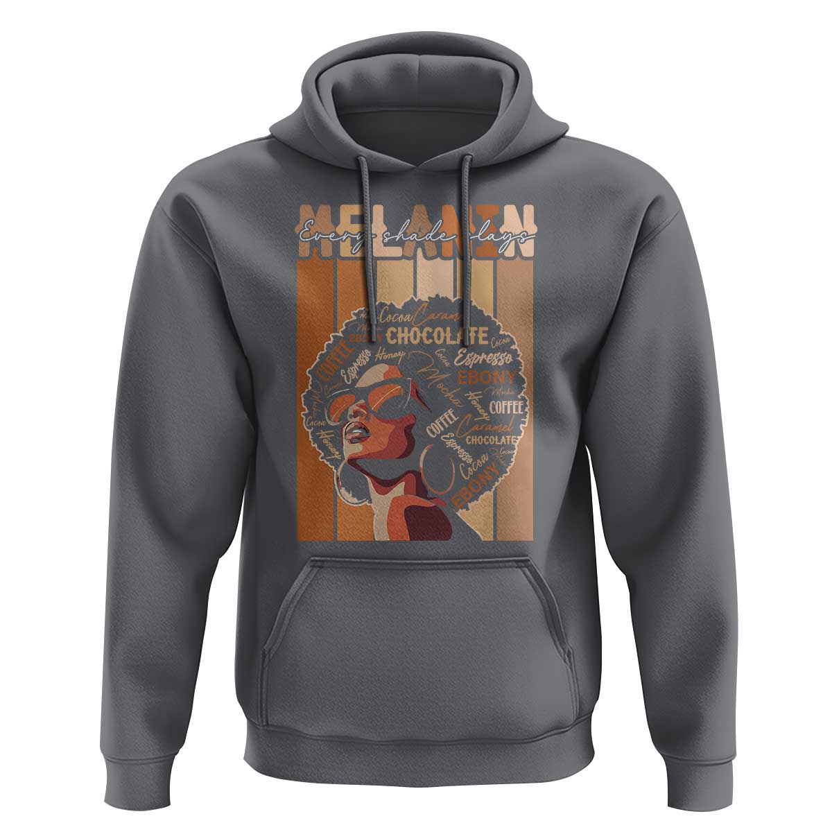 Melanin Every Shade Slays Hoodie Melanin Afro Queen African American Pride
