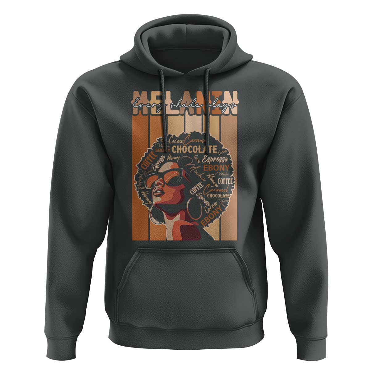 Melanin Every Shade Slays Hoodie Melanin Afro Queen African American Pride