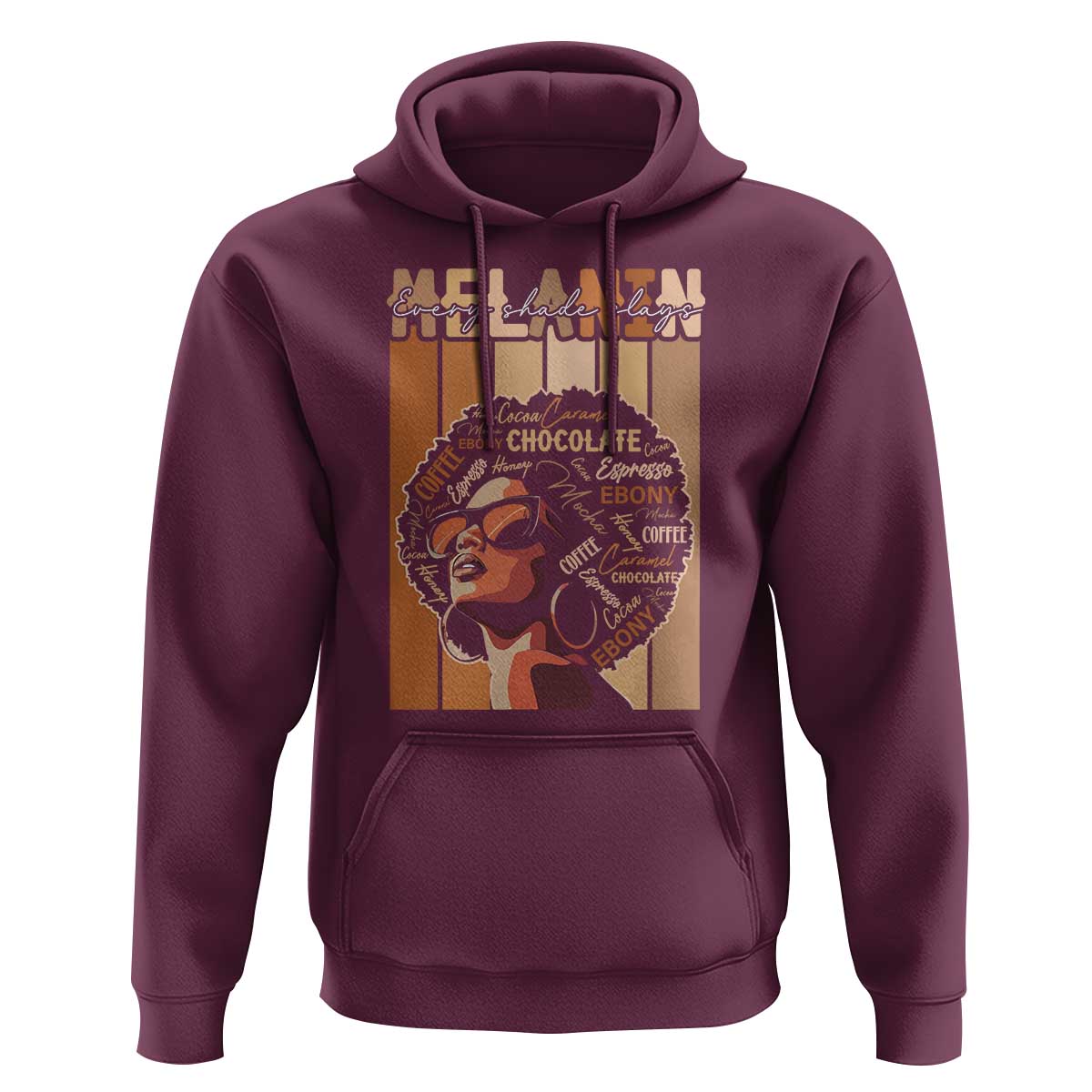 Melanin Every Shade Slays Hoodie Melanin Afro Queen African American Pride