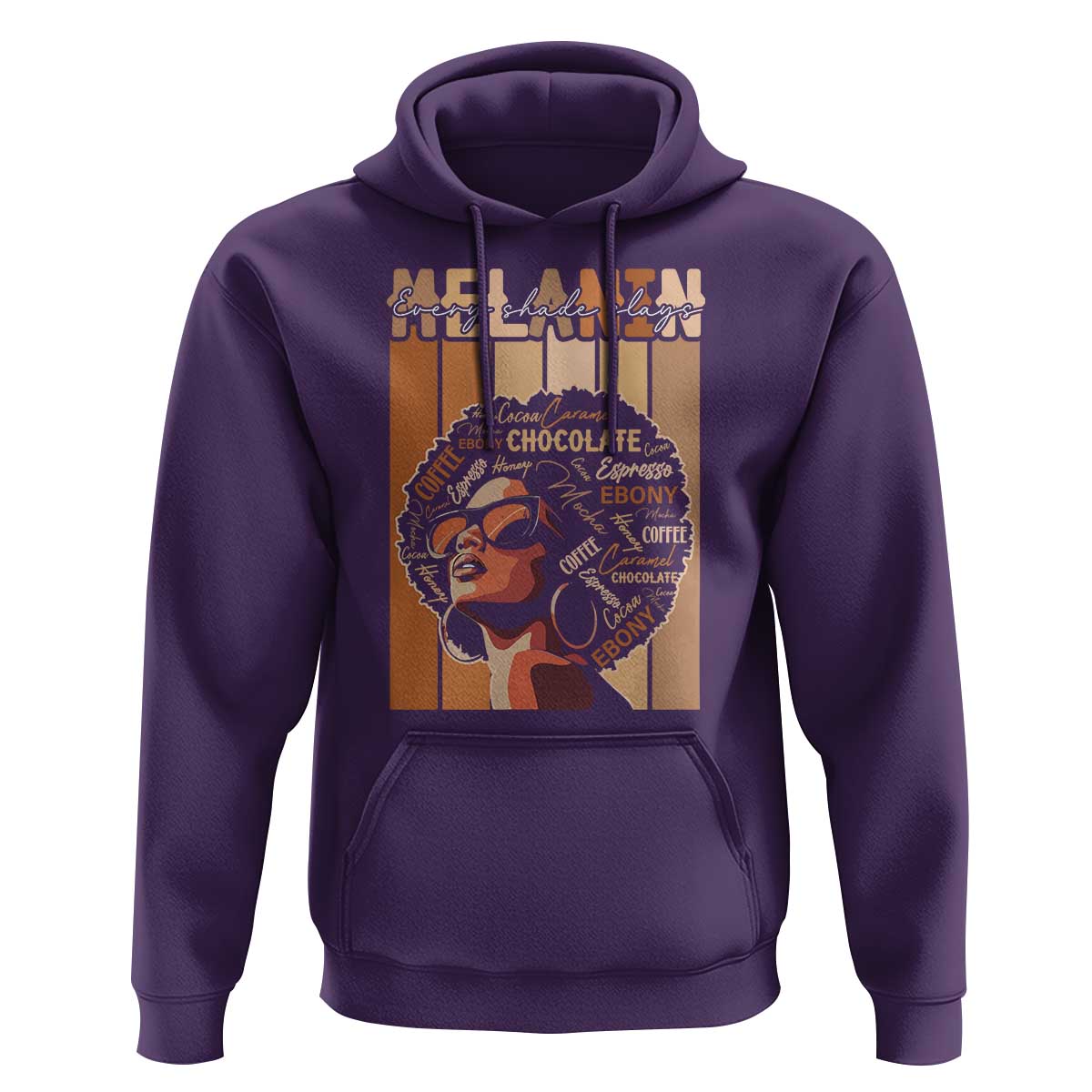 Melanin Every Shade Slays Hoodie Melanin Afro Queen African American Pride