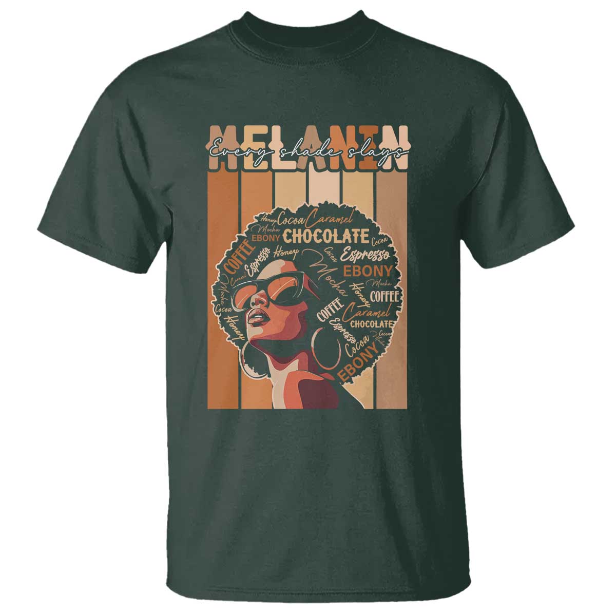 Melanin Every Shade Slays T Shirt Melanin Afro Queen African American Pride