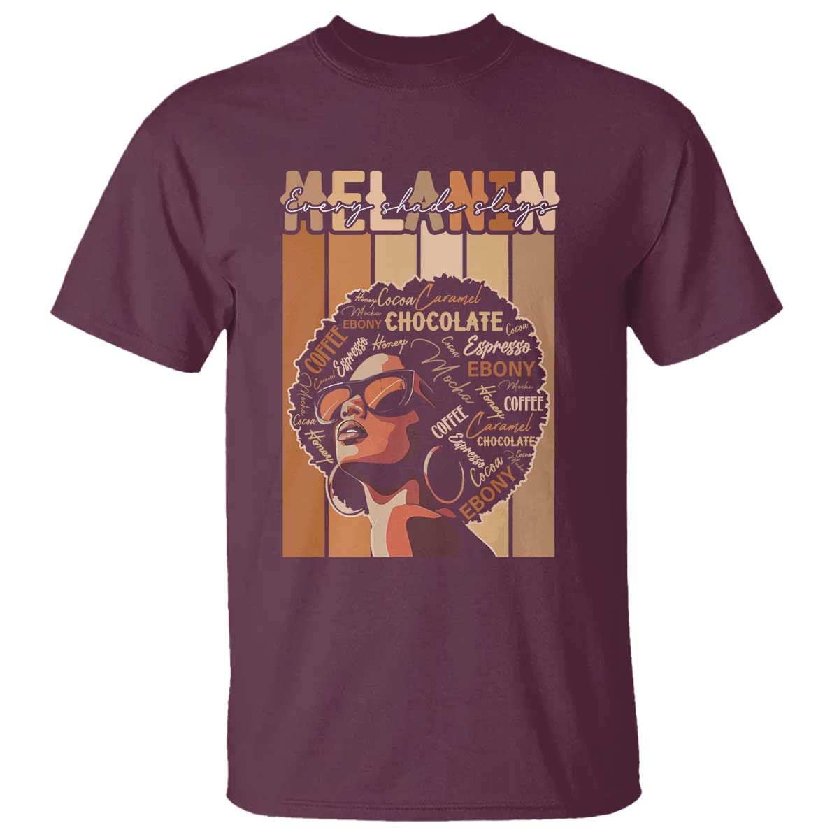 Melanin Every Shade Slays T Shirt Melanin Afro Queen African American Pride