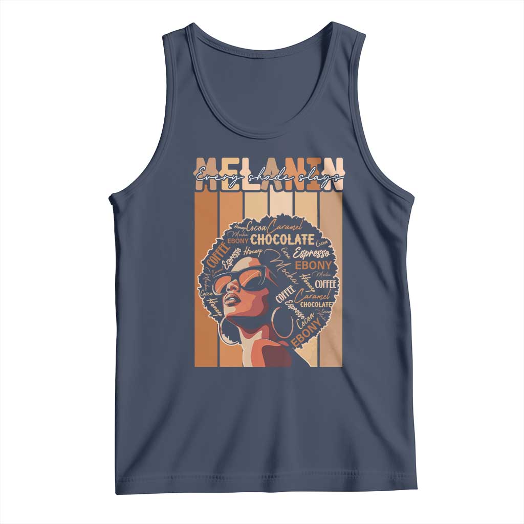 Melanin Every Shade Slays Tank Top Melanin Afro Queen African American Pride