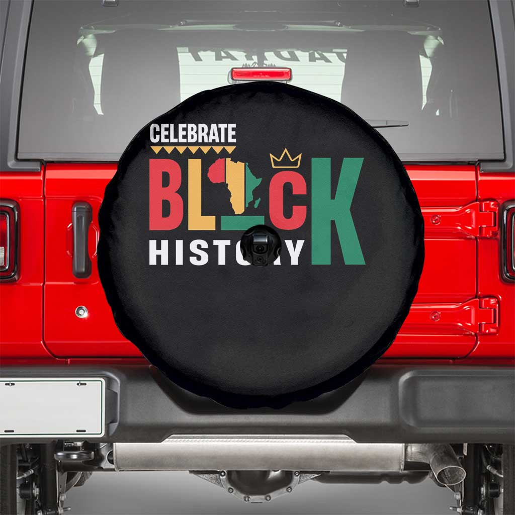 Celebrate Black History Spare Tire Cover African American History Africa Map