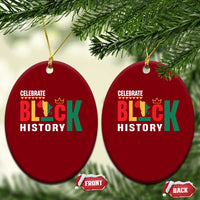 Celebrate Black History Ceramic Ornament African American History Africa Map