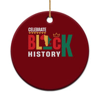 Celebrate Black History Ceramic Ornament African American History Africa Map