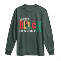Celebrate Black History Long Sleeve Shirt African American History Africa Map