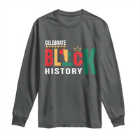 Celebrate Black History Long Sleeve Shirt African American History Africa Map
