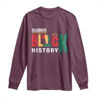 Celebrate Black History Long Sleeve Shirt African American History Africa Map