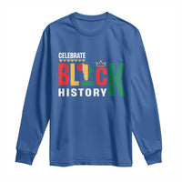 Celebrate Black History Long Sleeve Shirt African American History Africa Map
