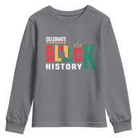 Celebrate Black History Youth Sweatshirt African American History Africa Map