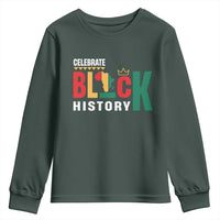 Celebrate Black History Youth Sweatshirt African American History Africa Map