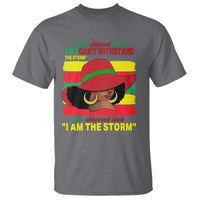 Proud Black African American T Shirt They Whispered To Her You Can't Withstand The Storm Black History Month