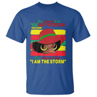 Proud Black African American T Shirt They Whispered To Her You Can't Withstand The Storm Black History Month