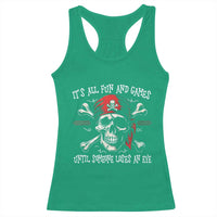 Funny Pirate Racerback Tank Top Its All Fun And Games Until Someone Loses An Eye - Wonder Print Shop