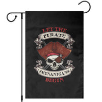 Let The Pirate Shenanigans Begin Garden Flag Funny Crossbones Freebooter - Wonder Print Shop