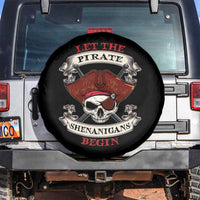 Let The Pirate Shenanigans Begin Spare Tire Cover Funny Crossbones Freebooter - Wonder Print Shop