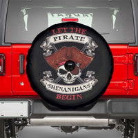 Let The Pirate Shenanigans Begin Spare Tire Cover Funny Crossbones Freebooter - Wonder Print Shop